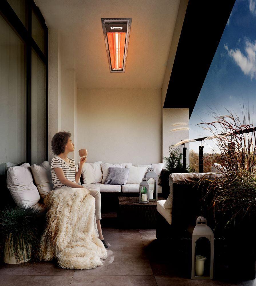 Innova-5000 watt electric infrared dual element heater 277 Stainless Steel 208 Volt-Outdoor Wall Mount Electric Heater-EF50277S4 - Image 3