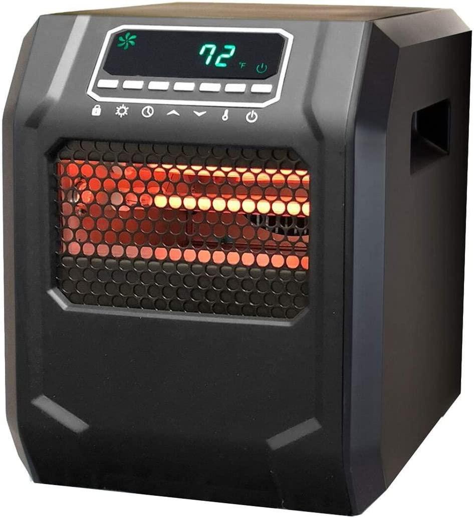 Lifesmart ZCHT1056US 4-Element Infrared Bulb Heater, Black