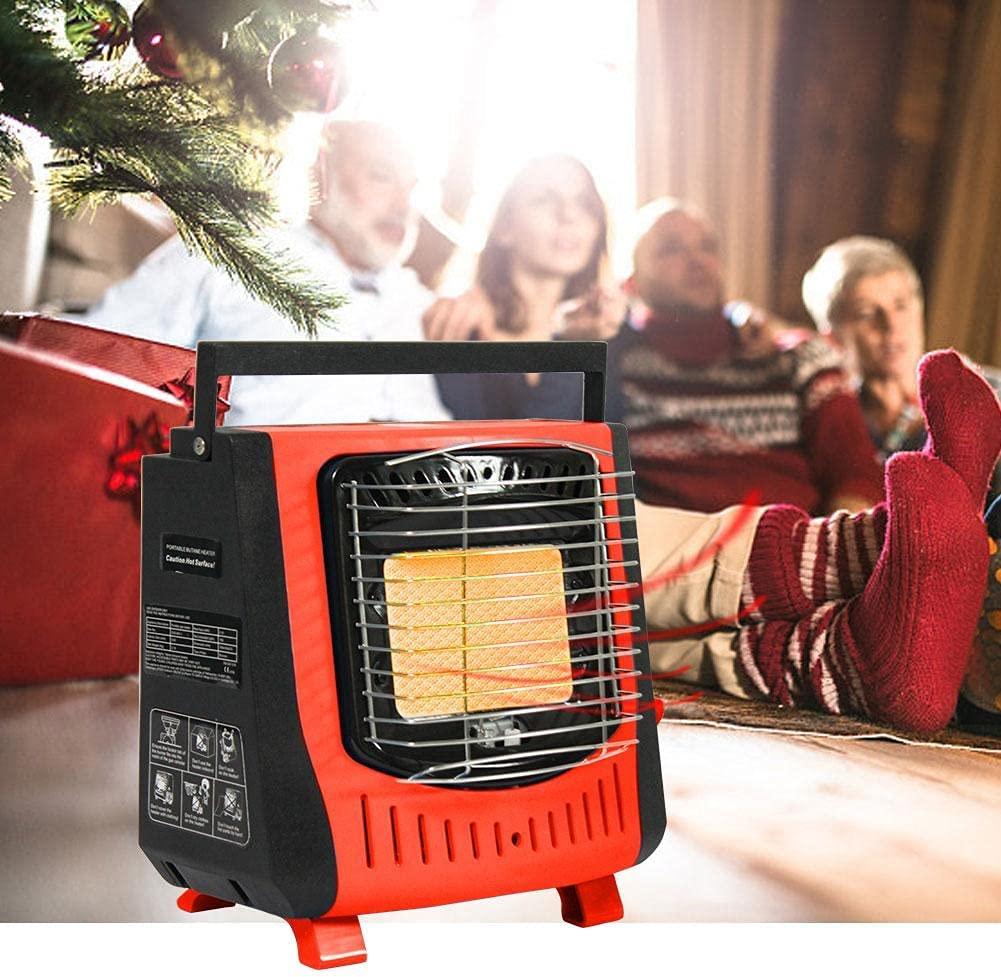 WANGLE Dual Fuel Propane or Butane Portable Heater, Adjustable Outdoor Gas Heating Stove, Personal Space Heater with Handle for Camping