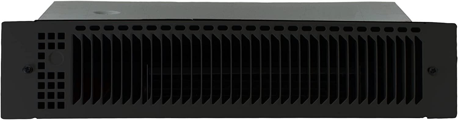 KING KT1215-MW-B Multi-Watt Kickspace Heater, 1500W / 120V, Black