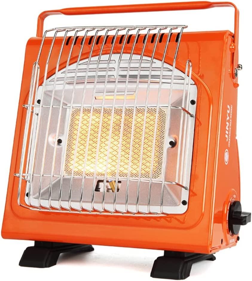 JOJAN Outdoor Butane Heater, Portable Camping Gas Heated Stove, Lightweight Tent Space Heater, Winter Camp Heating Stove, Heater & Stove 2 in 1 (Color : Orange) - Image 3