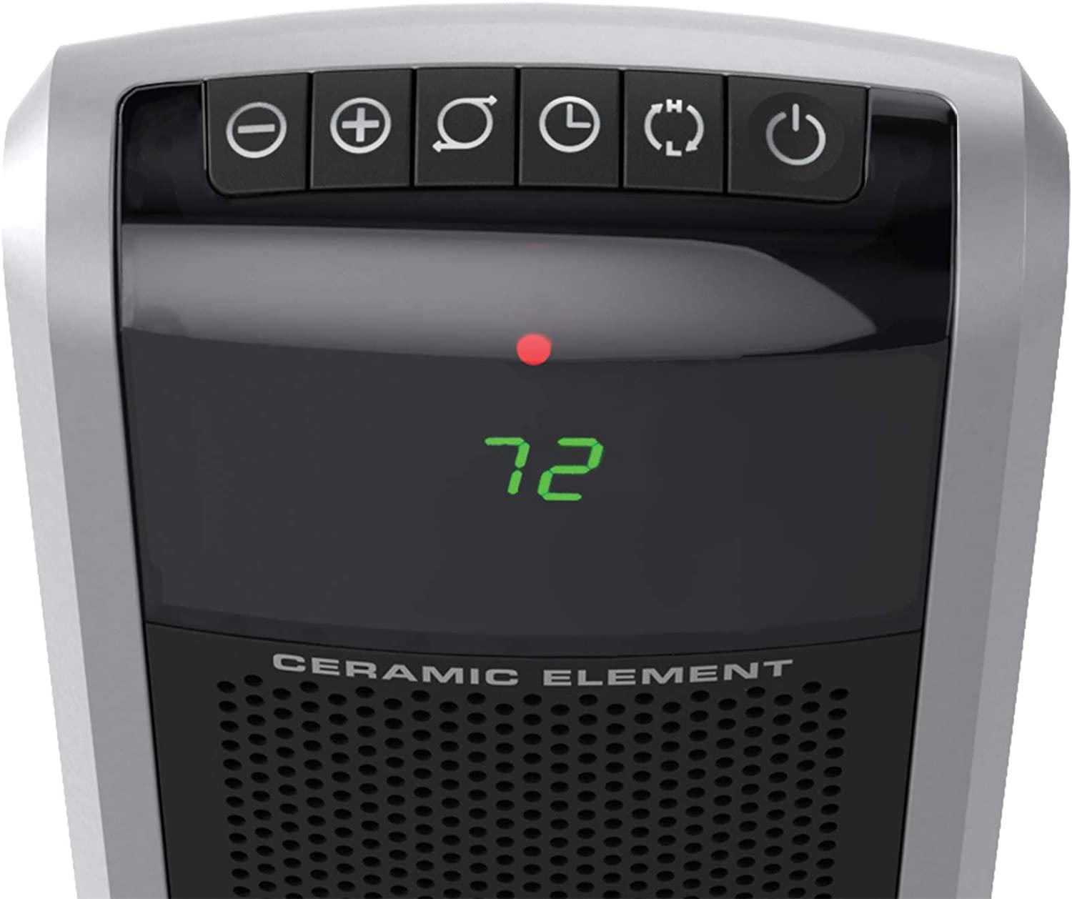 Lasko 5586 Digital Ceramic Tower Heater with Remote, Dark Grey - Image 12