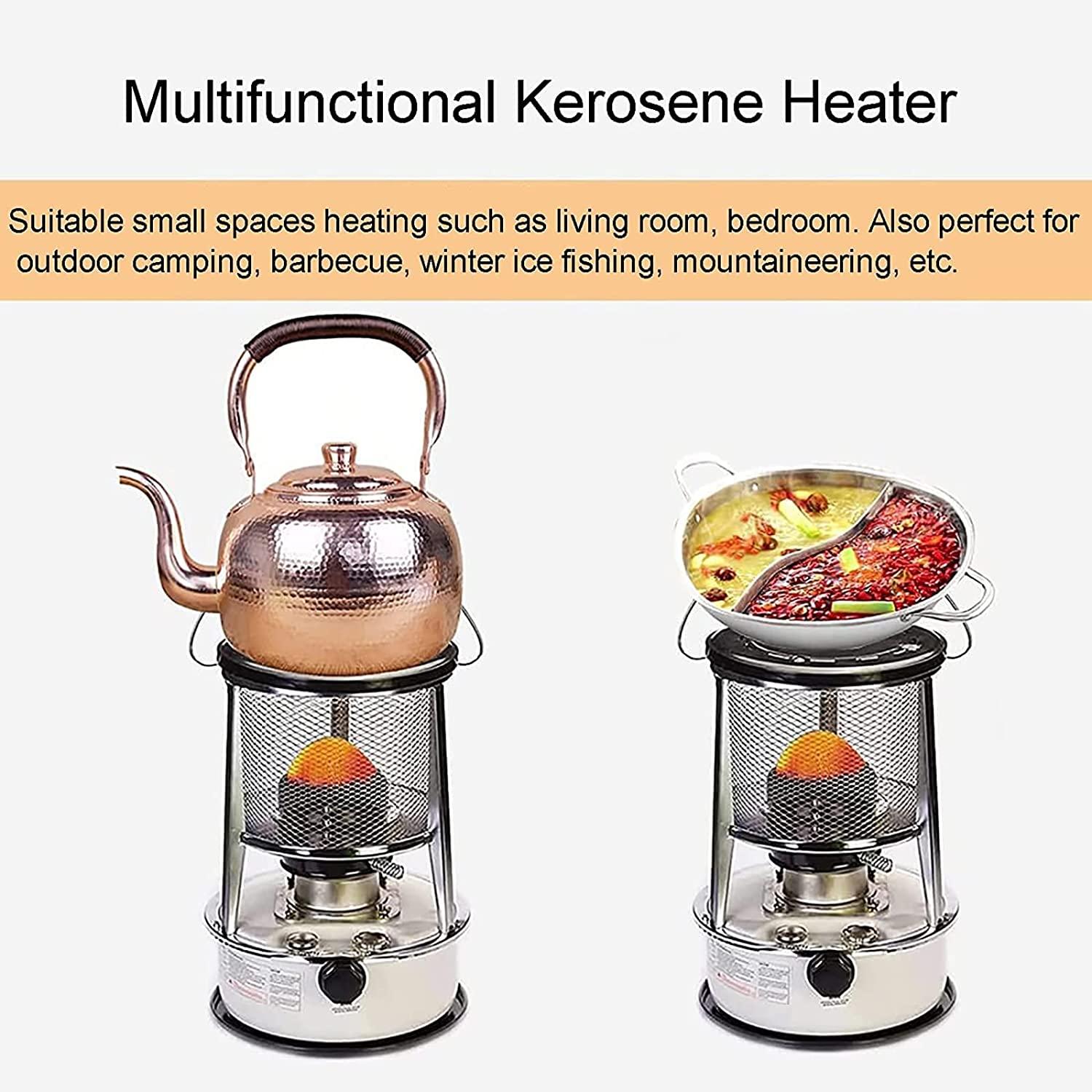 Kerosene Space Heaters Stove, 2600W Portable Efficient Camping Stove, 9000 BTU/H Indoor Kerosene Heater, Non Electric Heaters for Indoor Outdoor Patio Camping Ice Fishing Survival Emergency - Image 6