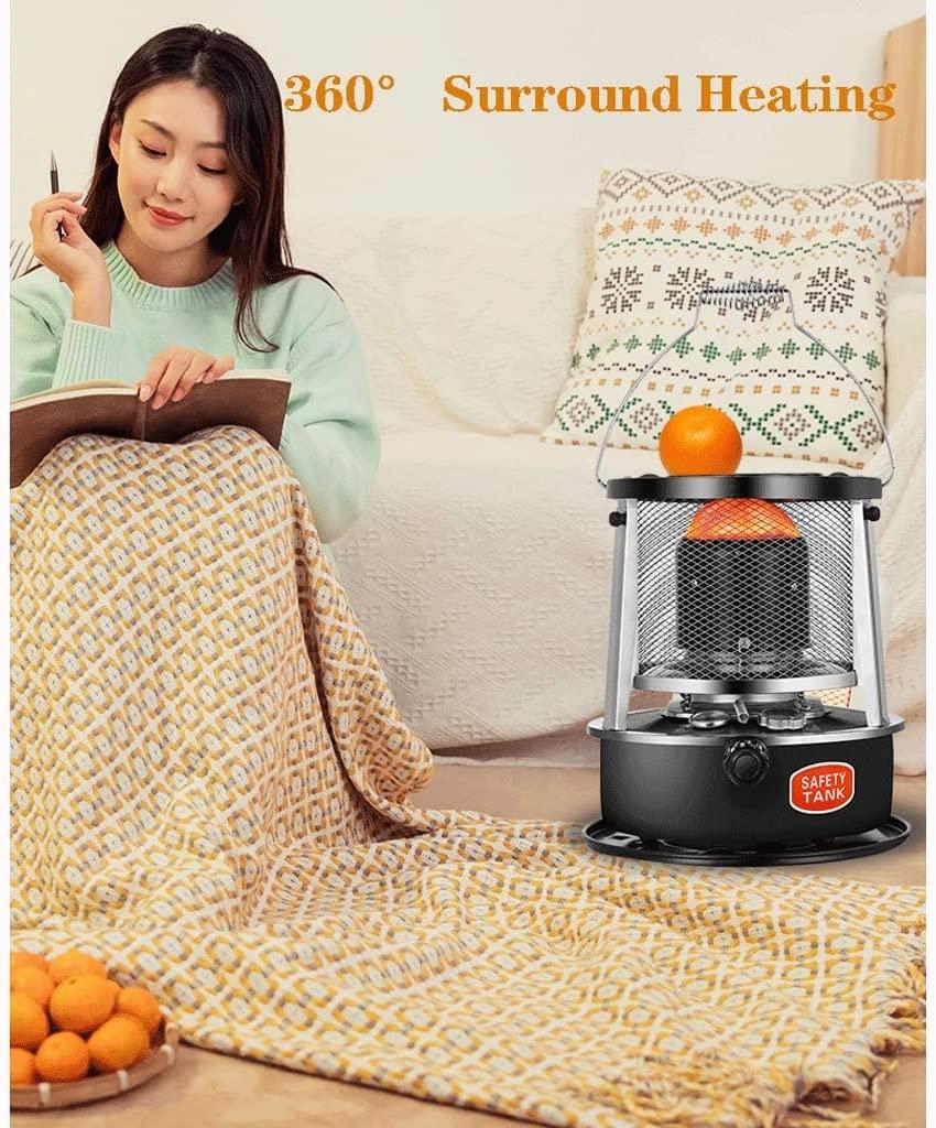 TXNNYLF Portable Kerosene Stove Heater for Camping, Large Lightweight Stainless Steel Oil Heater Glass Burner Kerosene Stove Heater with Automatic Extinguisher for Indoor Outdoor - Image 6