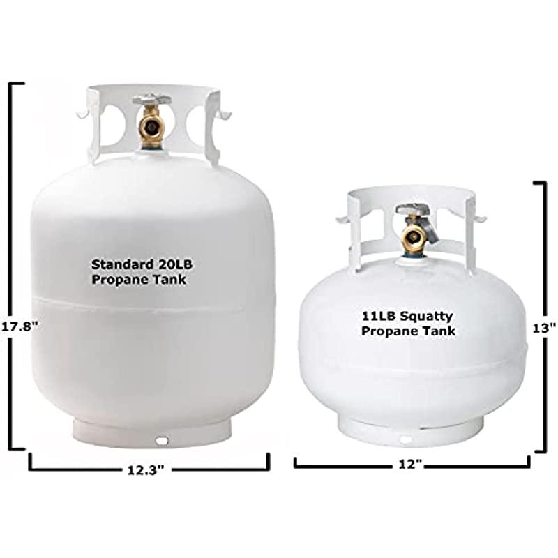 Flame King YSN11SQT 11 Pound Propane Tank Cylinder Squatty with Type 1 OPD Valve, White - Image 4