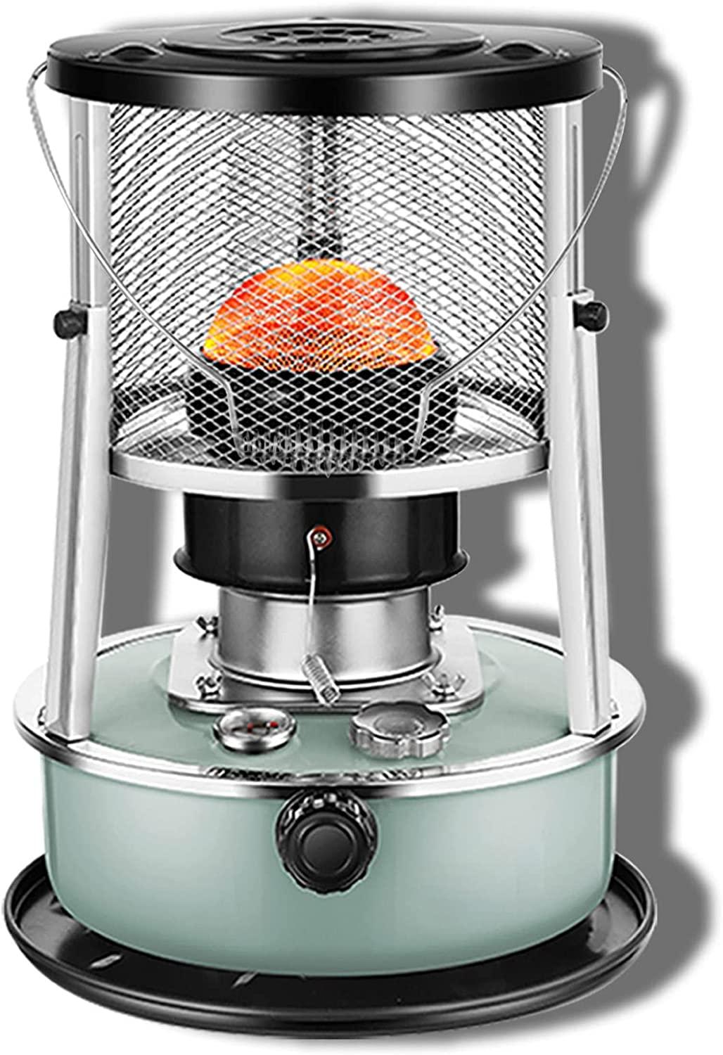 Stainless Steel Kerosene Heaters For Indoor Use, Heaters Indoor Portable Non Electric Heaters For Indoor Use, 4.5l Camping Stove, Adjustable Height 13″ - 18.1″, With 6 Wick + Stove Bag