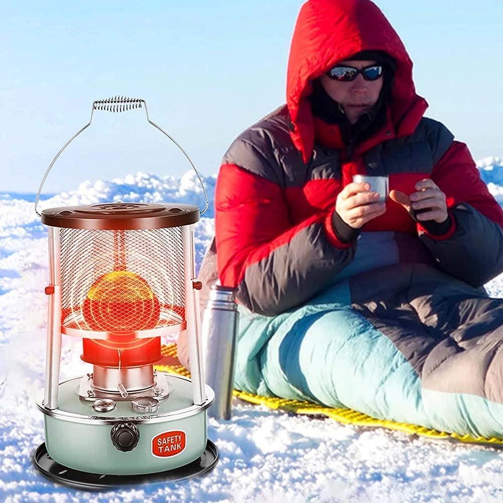 Emergency Patio Kerosene Stove, Portable Mobile Kerosene Heater Petroleum Heater, 4.5L Efficient Camping Oil Heaters, Without Electricity Home Space Heater with 6 Wicks (Color : Green 4.5L) - Image 7