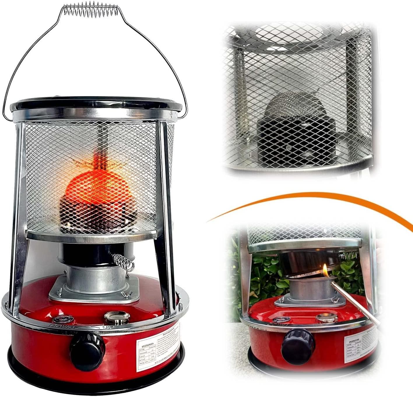 Non Electric Kerosene Heater 2600W Portable Efficient Camping Emergency Stove for Indoor Outdoor Patio Ice Fishing Survival Tent Warming Burner with 7 Wicks & Storage Bag