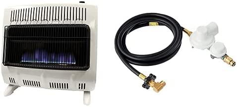 Mr. Heater Corporation F299730 Heater, One Size, White and Black & F273684 Vent  Accessories, Black
