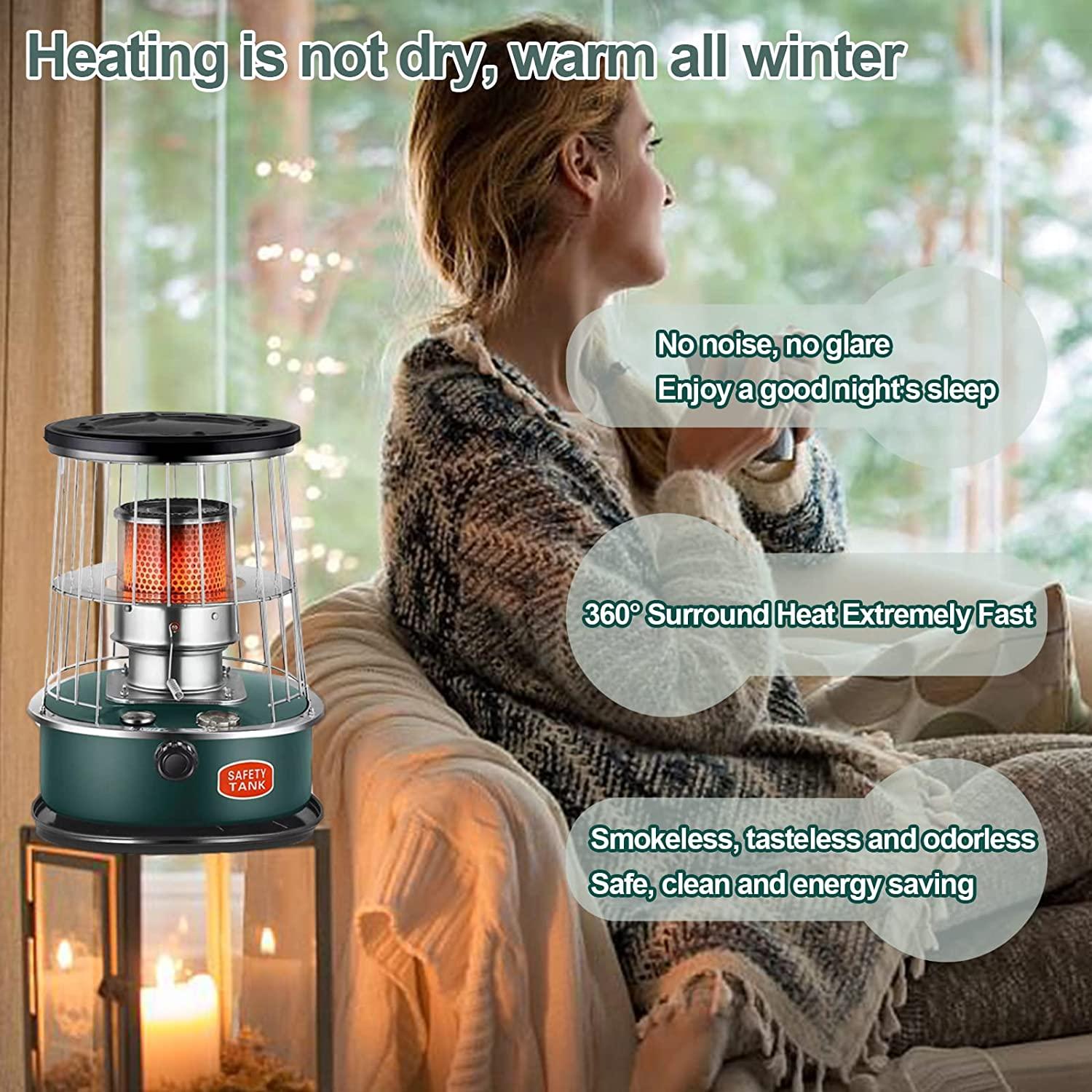 Kerosene Heater for Indoor Outdoor Use, Portable Multifunctional Stove with Storage Bag, Kerosene Stove Heater for Camping Hiking Survival Emergency Patio, Great Heat Output (Black A) - Image 4