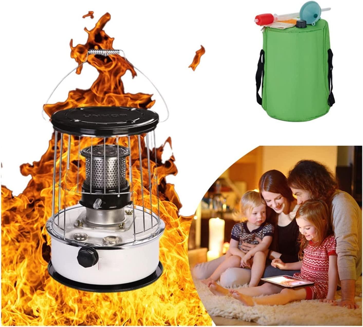 KaiLangDe Portable Kerosene Stove Heater, 6.0L Kerosene Space Heater Stove, Mobile Kerosene Stove Burner, Oil Heater Glass Burner Kerosene Stove Heater for Indoor Outdoor (Size : 33x33x46cm)