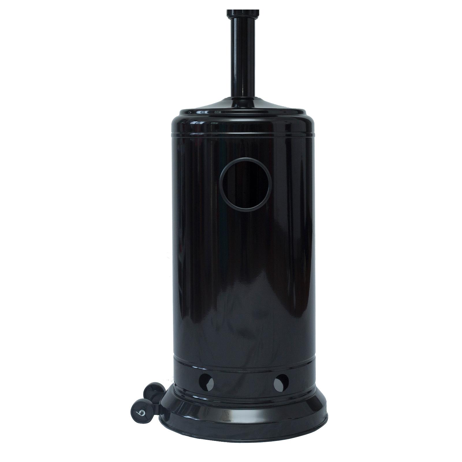 Dcenta 46000BTU Propane Black powder coated Iron Mushroom Outdoor Patio , with Two Smooth-rolling Wheels,with Hose Set,with Black Cover - Image 4