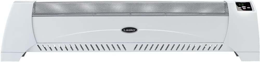 Lasko 5622 Low Profile Silent Room Heater, White