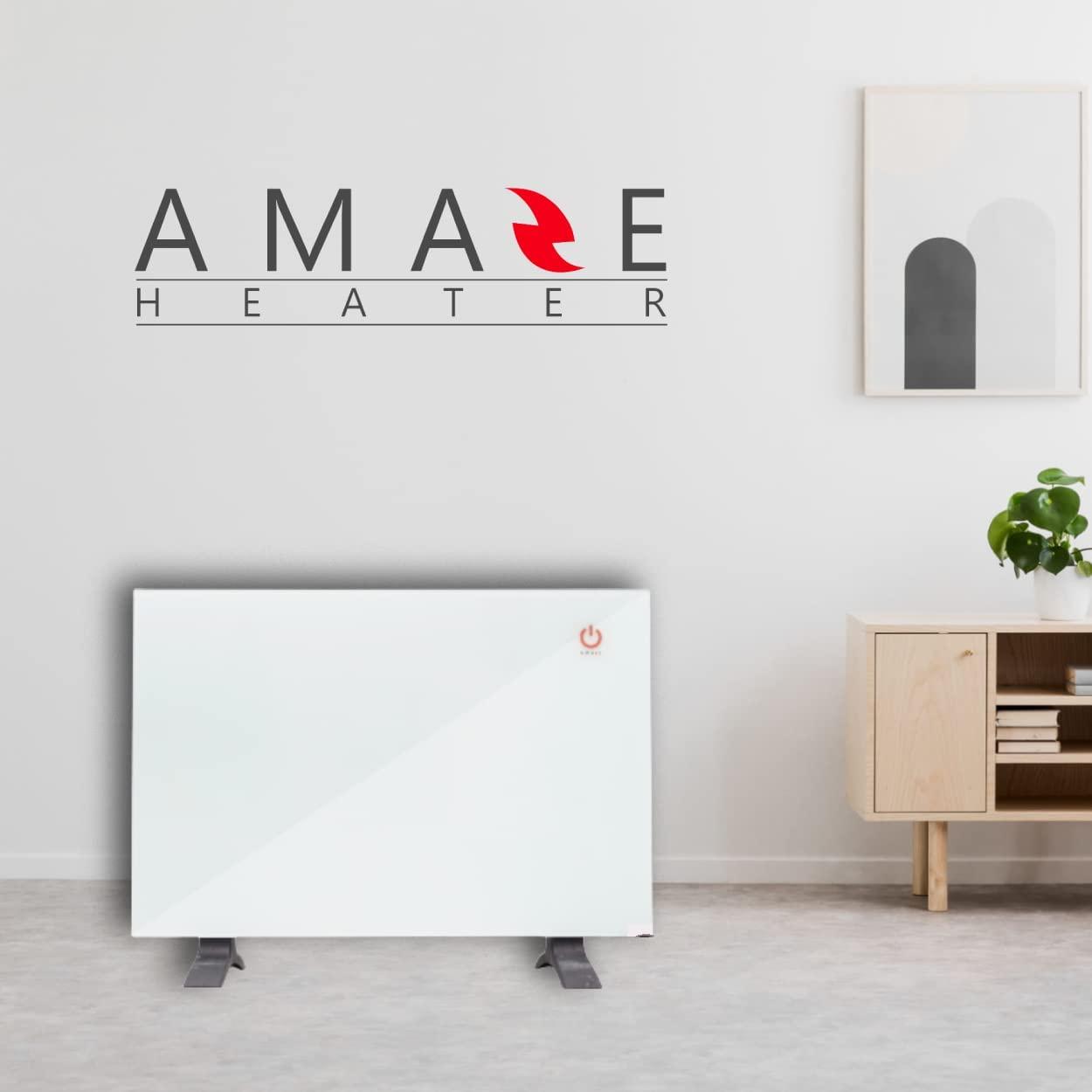 Amaze-Heater CLASSIC Model Dual Convection Glass Panel Electric Heater – 120V, 450/900 Watt (1534/3068 Btu/Hr) - Ideal for 250 to 350 Sq Ft Room - Image 7