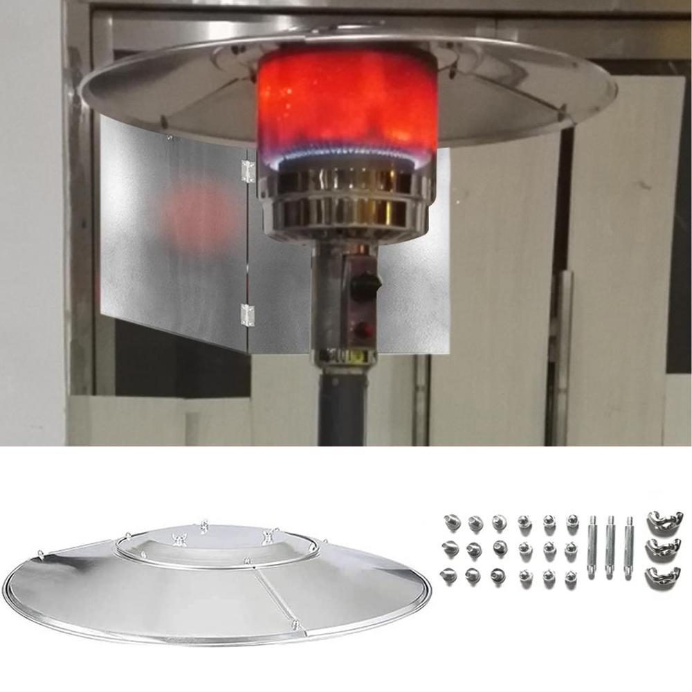 Ipretty Outdoor Patio Heater Reflector Shield Durable Aluminum Replacement Parts Accessories Safe Propane Heater Focusing Reflector method - Image 3