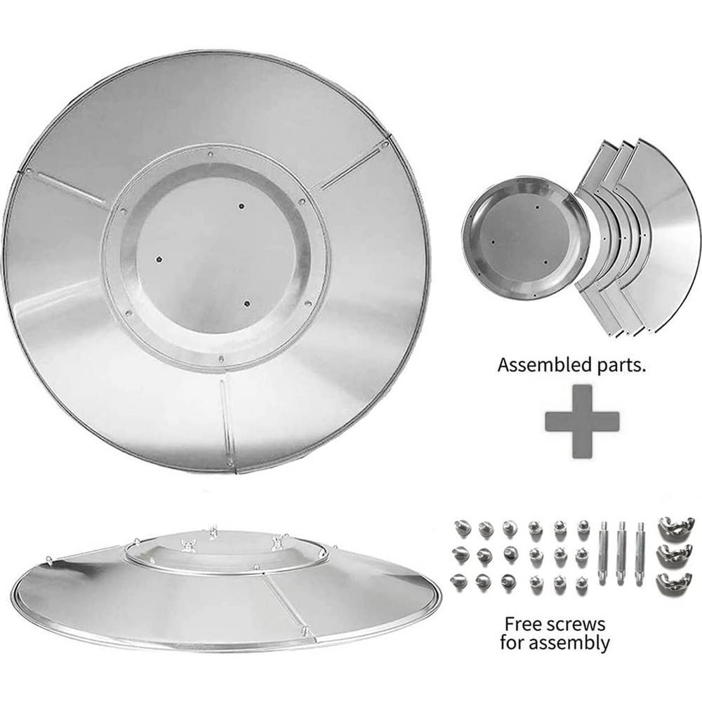 Ipretty Outdoor Patio Heater Reflector Shield Durable Aluminum Replacement Parts Accessories Safe Propane Heater Focusing Reflector method - Image 6