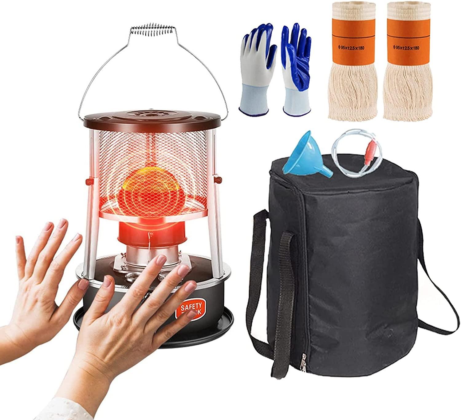 Portable Indoor Kerosene Heater, Outdoor Camping No Electric Kerosene Heater, Large Kerosene Stove, Mobile Heater, High Efficiency Kerosene Stove Heater for Camping Tent Heating and Cooking