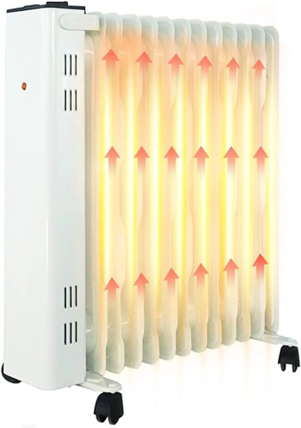Yacanna Oil Filled Radiator Heater Portable, w/ 3 Heating Modes, Tip-Over & Overheat Protection, with Adjustable Thermostat Oil Heater