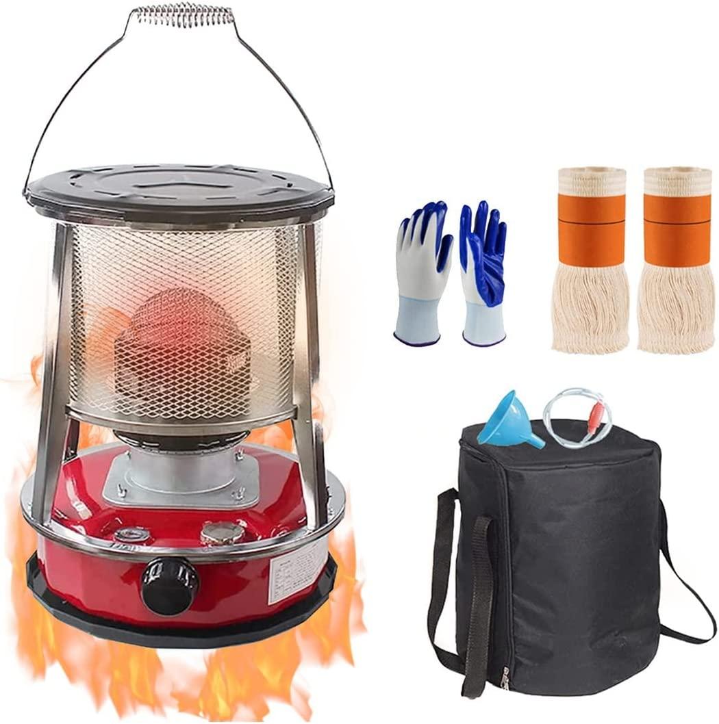 Indoor/Outdoor Kerosene Stove Heater Portable， Kerosene Heaters，Height Adjustable，Non Electric Heaters with 2 Wicks, with Stove Bag，for Indoor Outdoor, Patio, Deck, Home