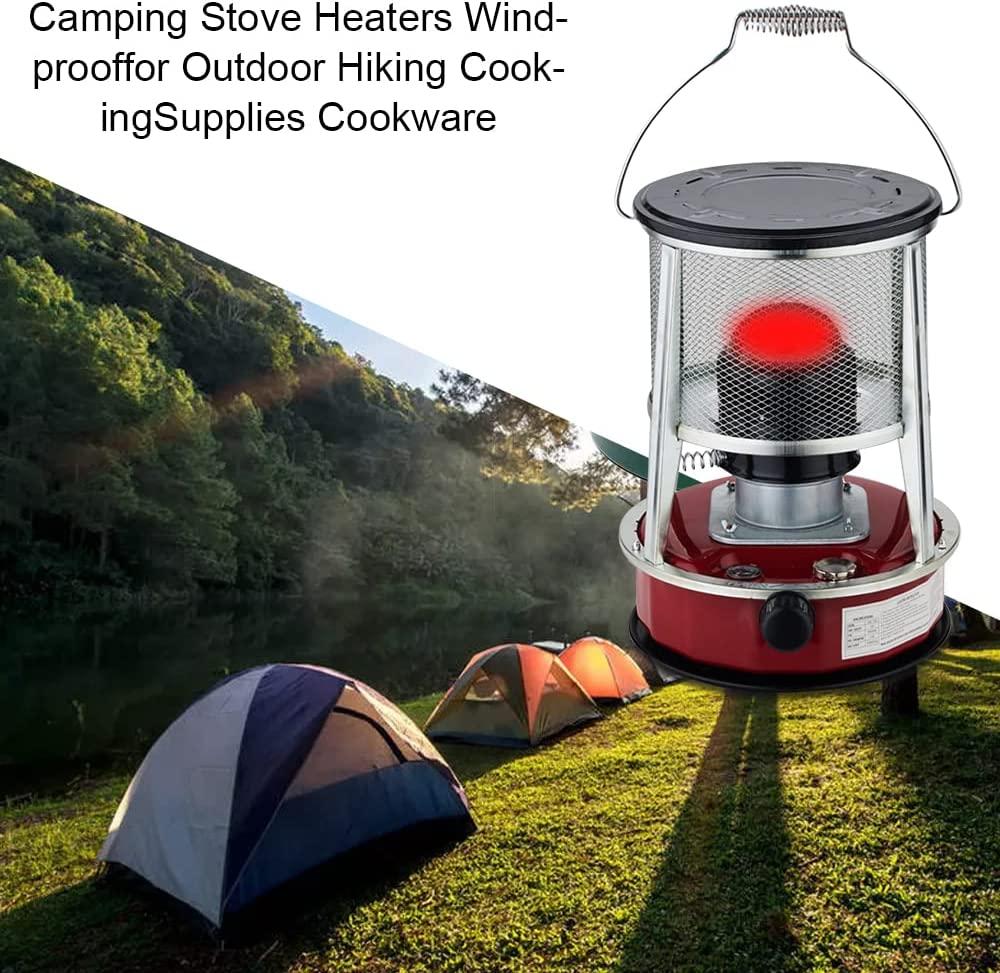 Kerosene Stove Heater, Portable Stainless Steel Oil Heater Burner for Indoor/Outdoor, 9000 BTU Compact Convection Kerosene Space Heater Efficient Camping Stove Supplies for Heating, with Bag - Image 9