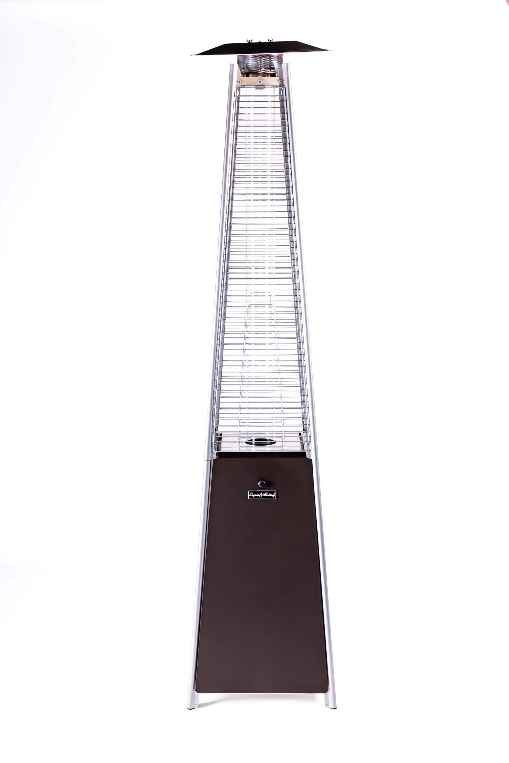 TFixol Bronze Quartz Glass Tube Patio Heater-Mocha
