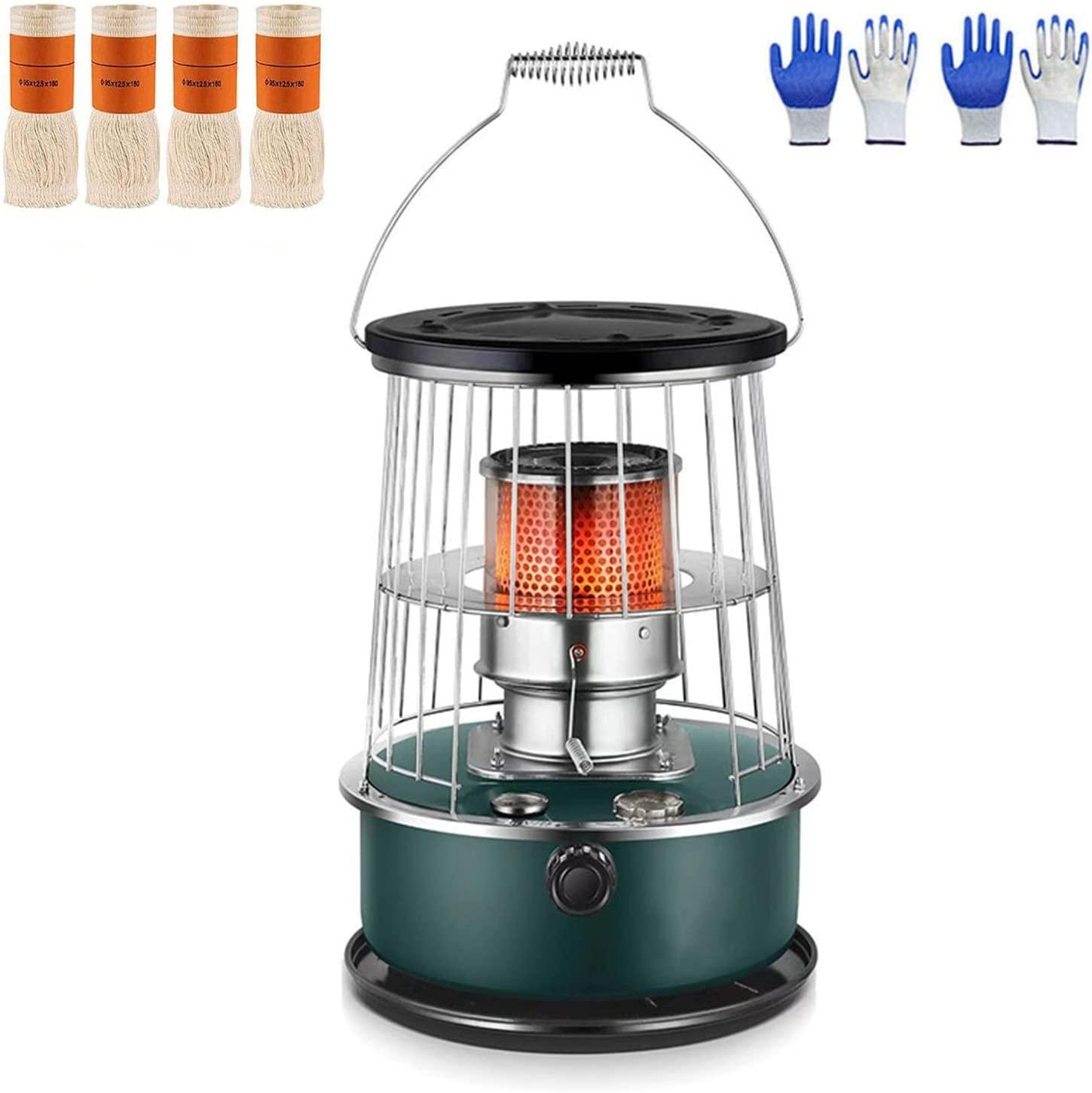 Portable Kerosene Stove Heater Kerosene Heater, Non Electric Heaters for Indoor Outdoor Height Adjustable Oil Heaters for Home Indoor Outdoor Camping Deck-6L A