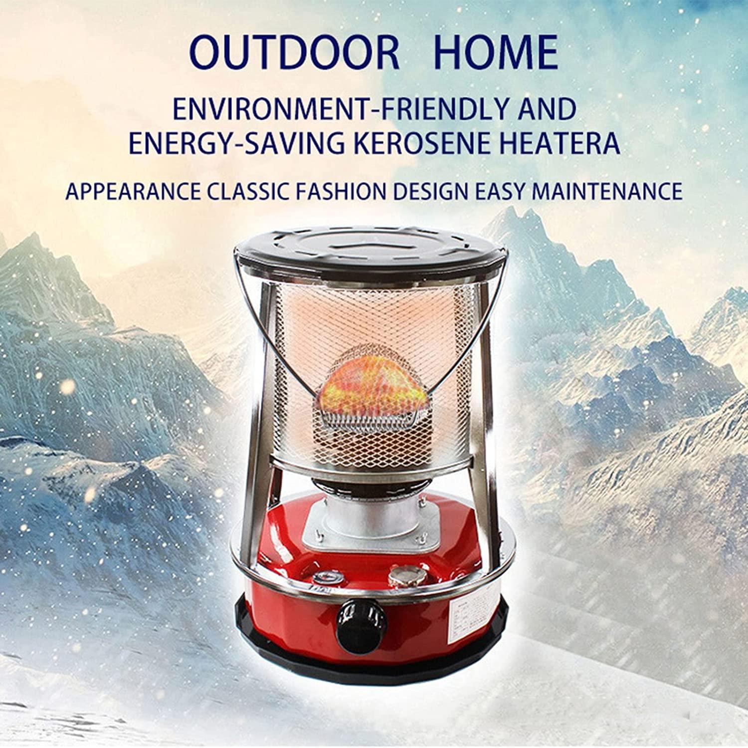 keep warm Red Outdoor Heating Stove Diesel Heater Outdoor Winter Camping Suitable for Home Office Outdoor L33X W33 X H46cm - Image 4