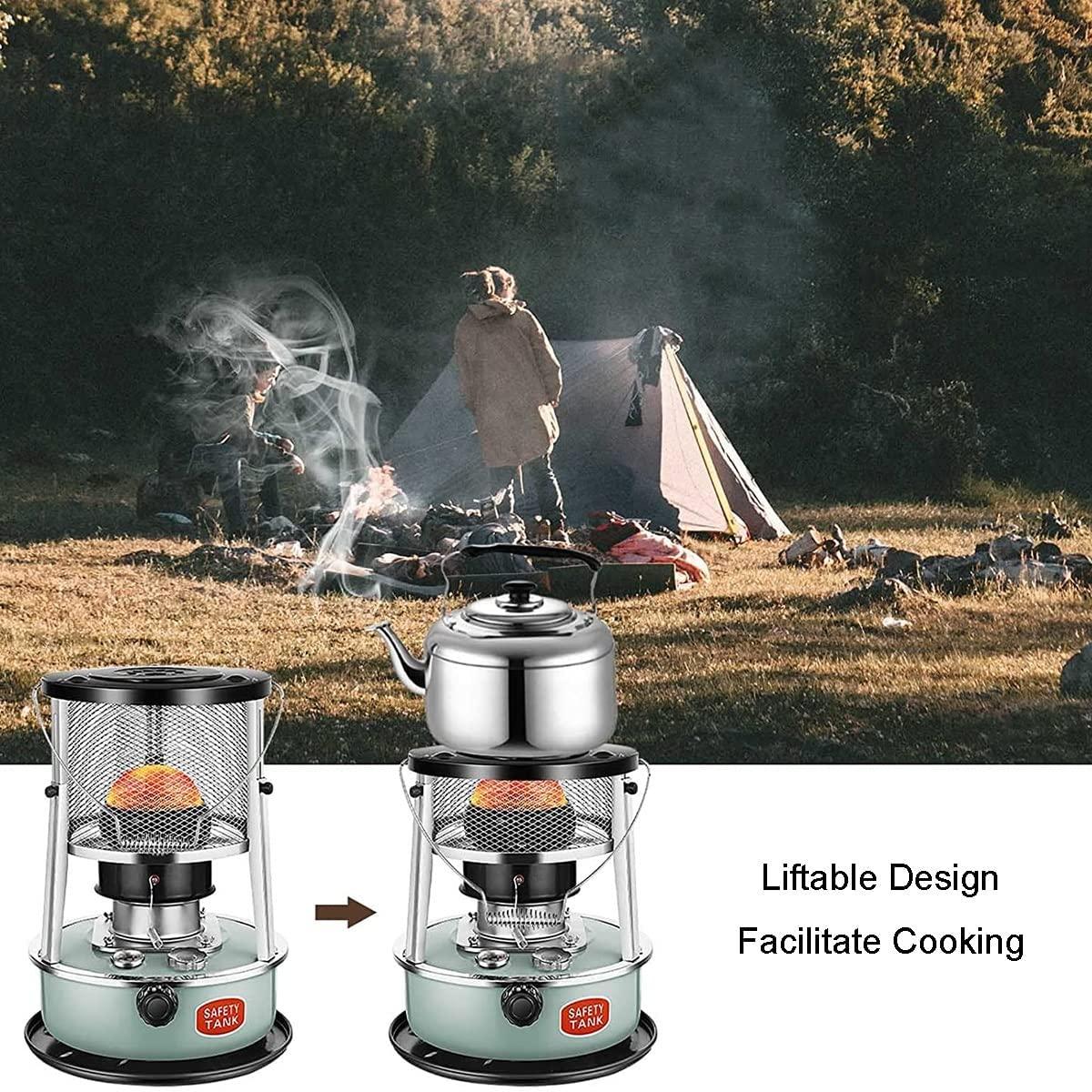 BOBONI Lightweight and Portable Kerosene Heaters, Non Electric Heater, Kerosene Space Heaters,Indoor/Outdoor Emergency Heater,Adjustable Height Kerosene Stove,12.99x18.11in - Image 9