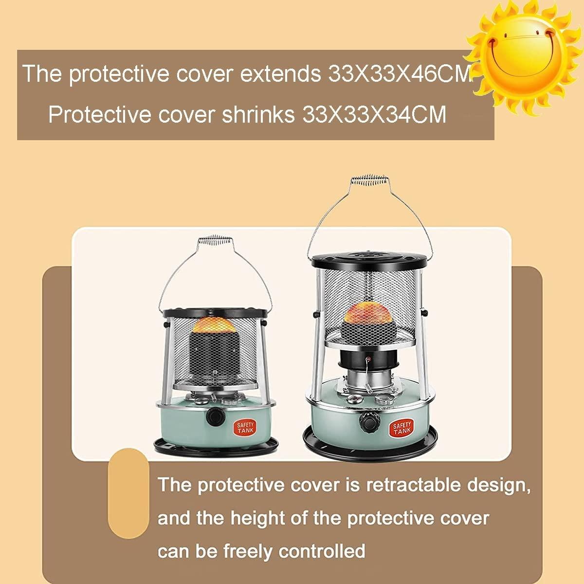 BOBONI Lightweight and Portable Kerosene Heaters, Non Electric Heater, Kerosene Space Heaters,Indoor/Outdoor Emergency Heater,Adjustable Height Kerosene Stove,12.99x18.11in - Image 7