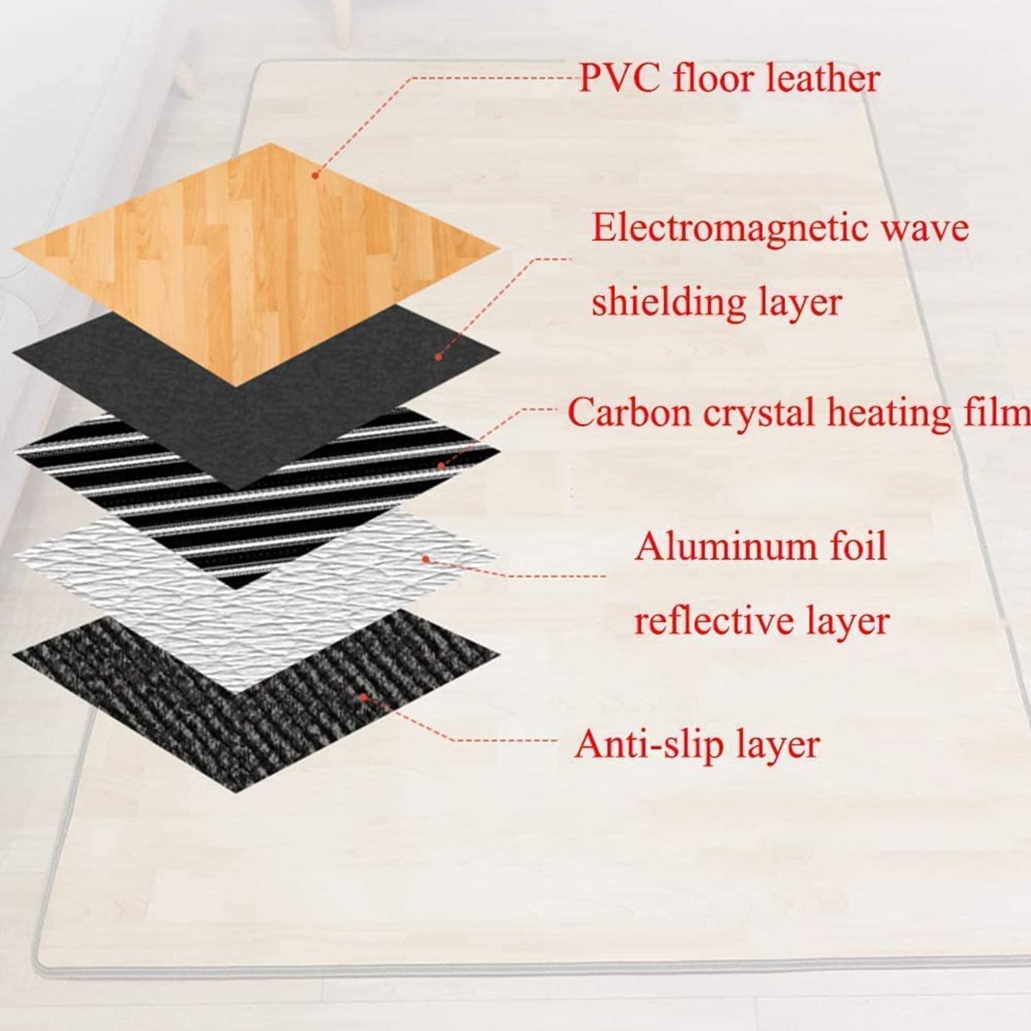 Hot Carpet Heated Floor Mat, Electric Rug Space Heater, Home Movable Winter Heated Pad, Floor Heating Pad, Graphene Electric Blankets,200 * 250cm - Image 3