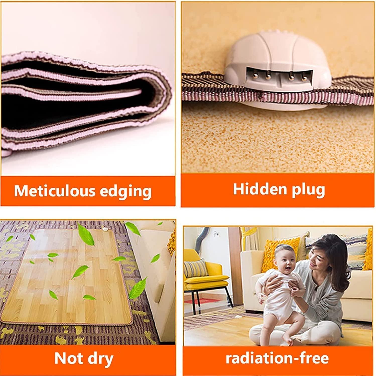 Hot Carpet Heated Floor Mat, Electric Rug Space Heater, Home Movable Winter Heated Pad, Floor Heating Pad, Graphene Electric Blankets,200 * 250cm - Image 4